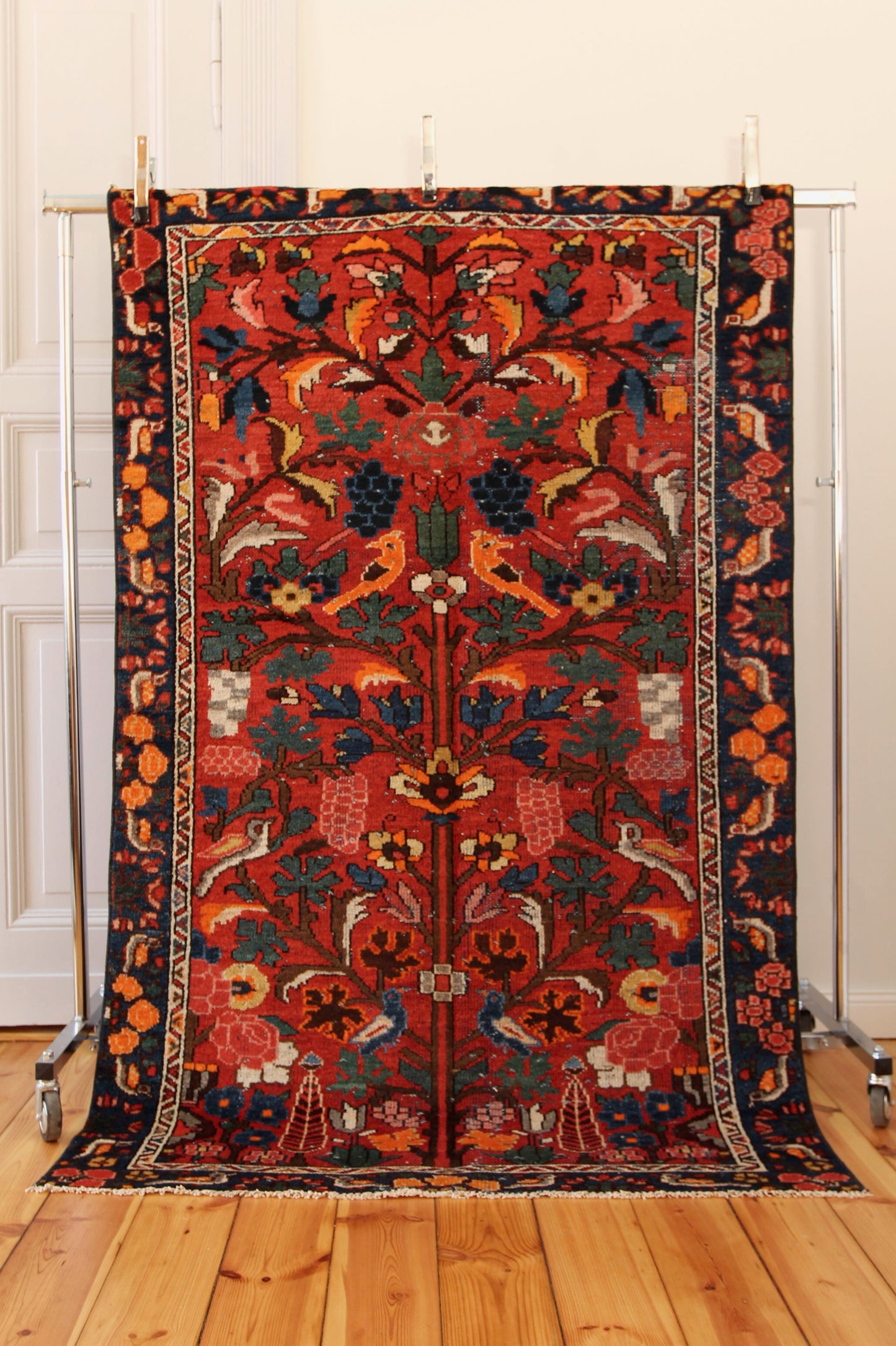 Unikat Vintage Teppich "Birds of Paradise" 119x196cm