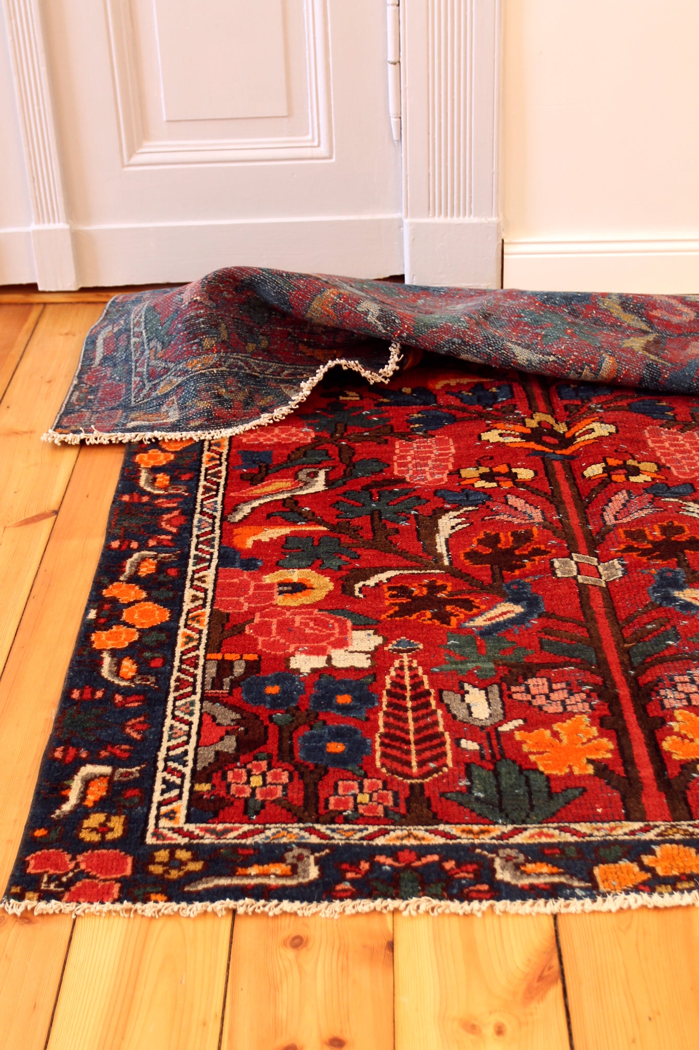 Unikat Vintage Teppich "Birds of Paradise" 119x196cm